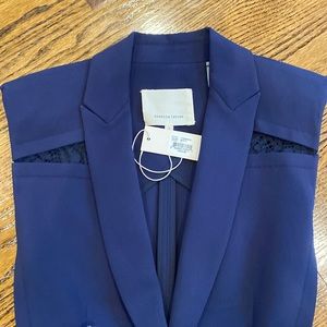 NWT Rebecca Taylor sleeveless vest coat